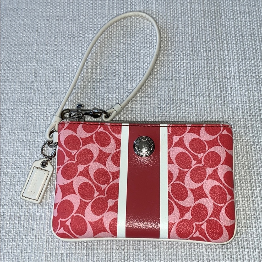 Coach Signature Wristlet Coin Purse